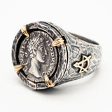 Marcus Aurelius - "The Philosopher" Hammered Ring