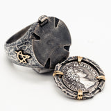 Marcus Aurelius - "The Philosopher" Hammered Ring