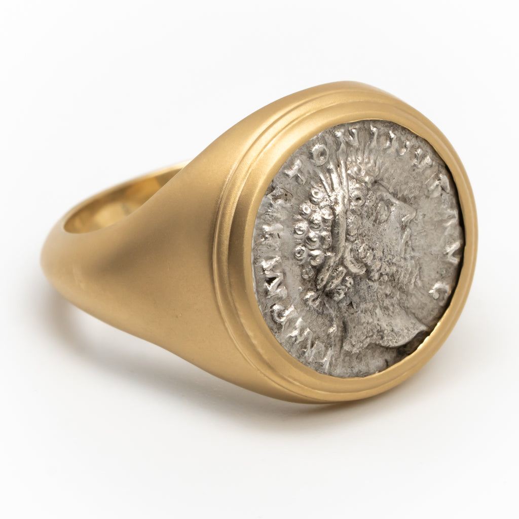 Marcus Aurelius Roman Coin Ring Marcus Aurelius